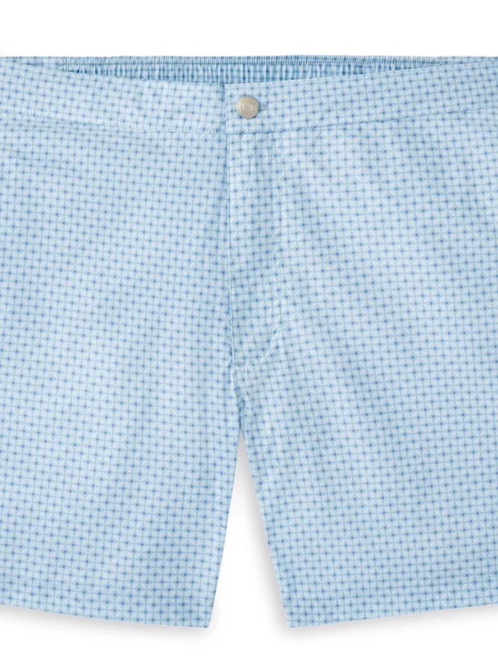 NWT Peter Millar Crown Crafted Sicilian Geo Swim Trunk: Blue Spruce Size L $110